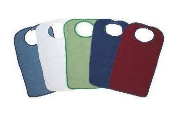 Picture of Burgundy Towelling Clothing Protector - Hook & Loop Close