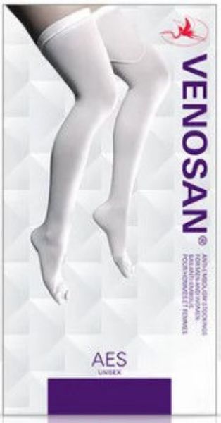 Picture of ANTI EMBOLISM STOCKINGS, B/KNEE - MEDIUM REGULAR 
